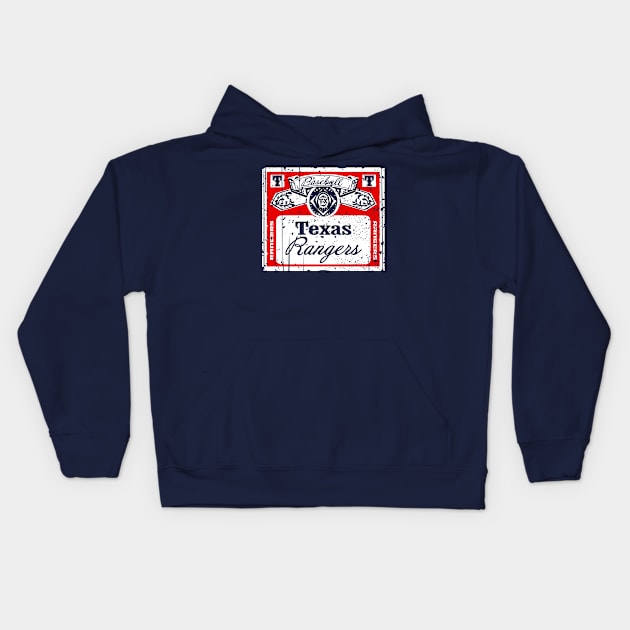 FRONT & BACK print Vintage Rangers Beer Kids Hoodie by Throwzack